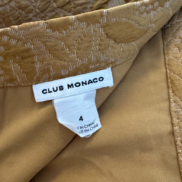Club Monaco Mustard Skater Skirt - Picture 3 of 3